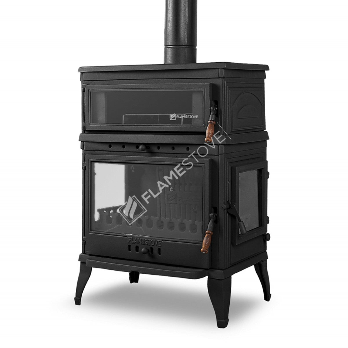 The Side Cover Casting With High Efficiency Wood & Coal Stove - Retro Lux, Enamel Stove