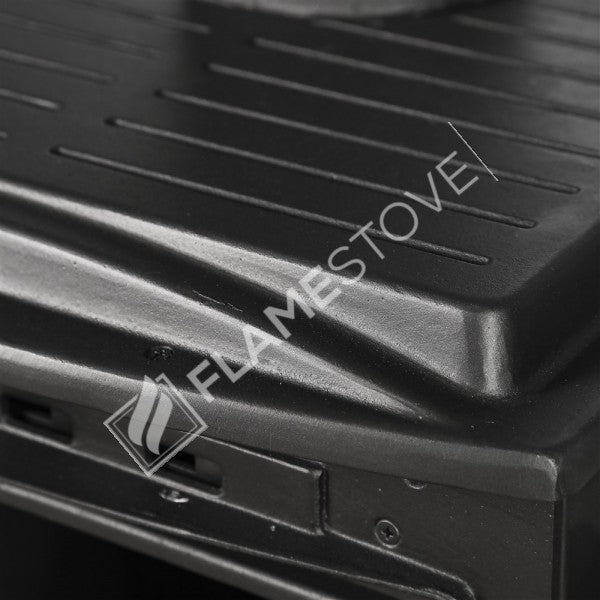 Lodi Stove Stove Fireplace Classic Flame | high efficiency Wood & coal stove, double Combustion, Class A, Schott Robax Glass, 5 kW