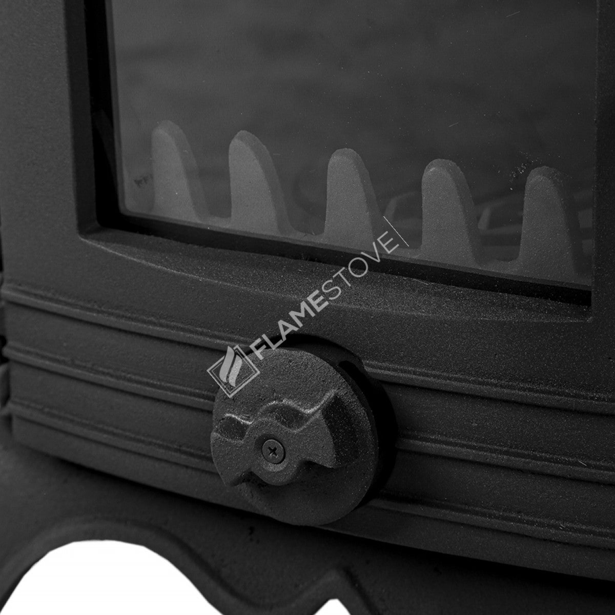 Minor high-strength cast iron stove | high efficiency Wood & coal stove, Schott Robax Glass, 50 m2 Heating