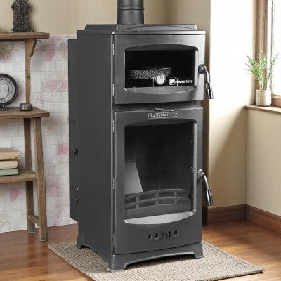 Lodi Gourmet Stove Pellet Stove | Class A, Schott Robax glass, chrome, combustion chamber, 12 kW (ideal for large cities)