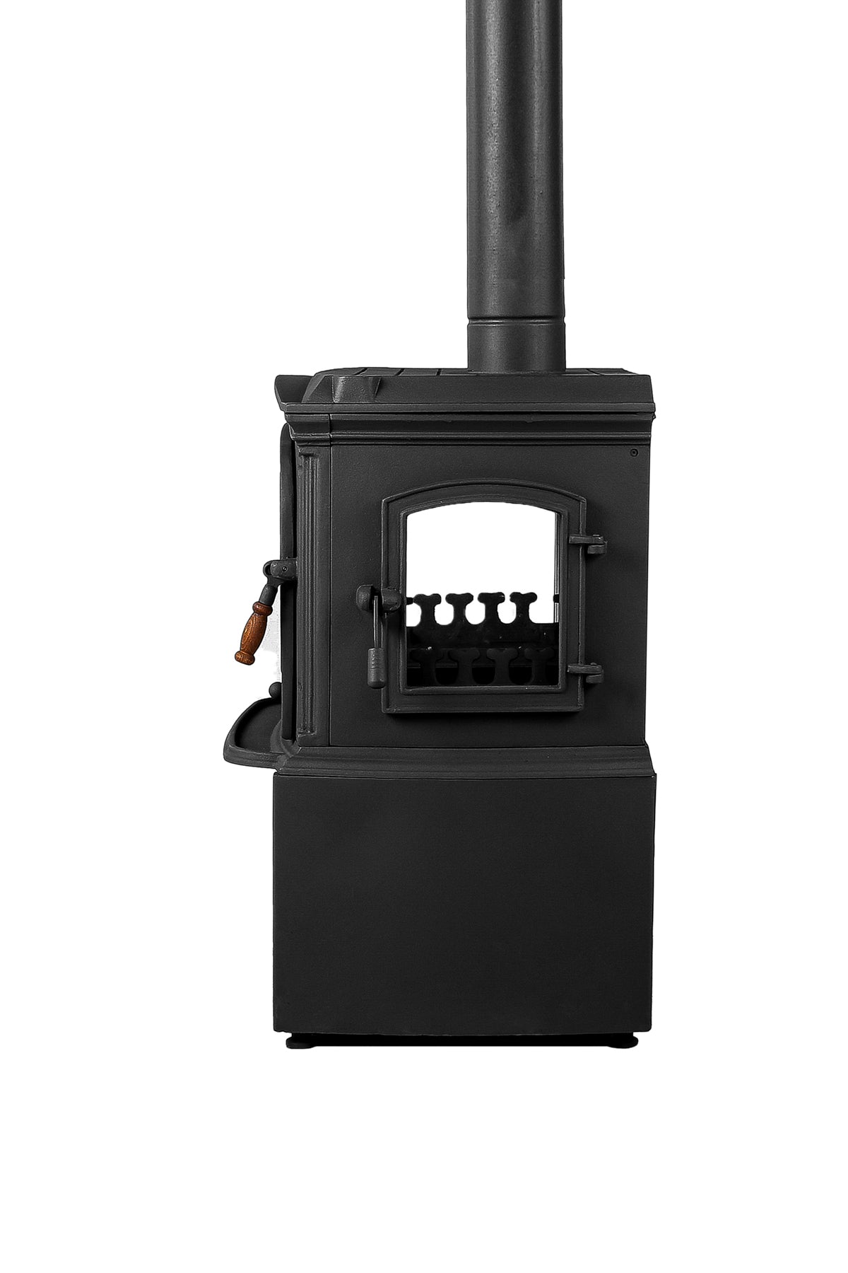 Altara Lux Cast Stove with Side Cover and Woodshed