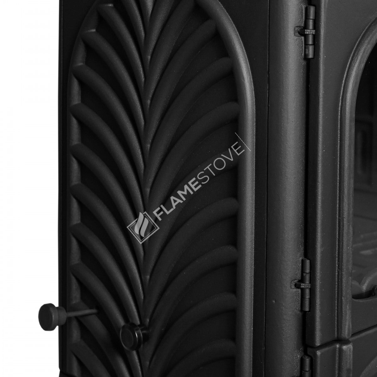 Palm Horizontal 3-Storey Kuzineli Casting Stove | High-Efficiency Dual-Combustion Wood & Coal Stove, Schott Robax Glass