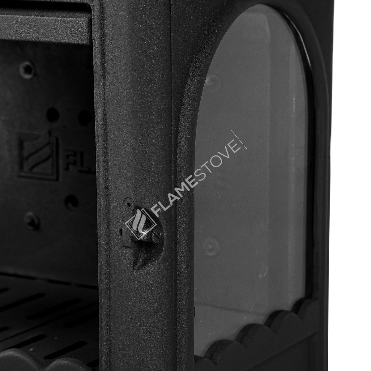 Lower the Lux 3 glass ashtray with high strength Casting Stove Modena | High Efficiency Wood & coal stove, Schott Robax Glass, shaking and an ash Discharge System 8 kW