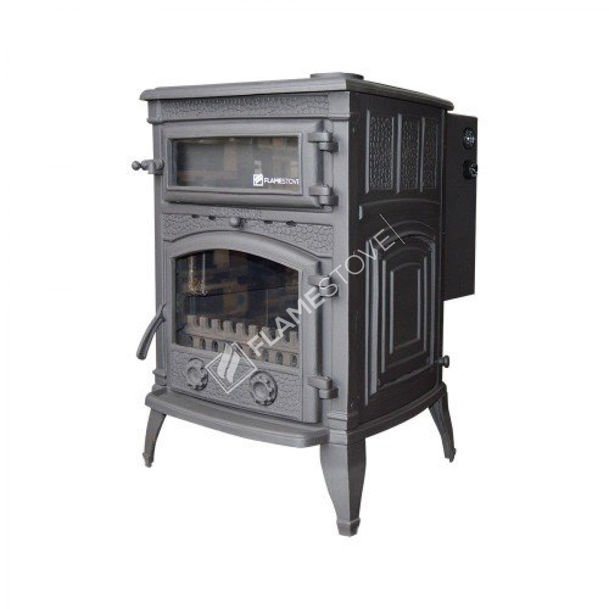 Mega Juicy Sirius the system's dual-Fired stove cast | high efficiency wood & Coal Stove, Schott Robax Glass, CE/Ecodesign 2022, 25 kW