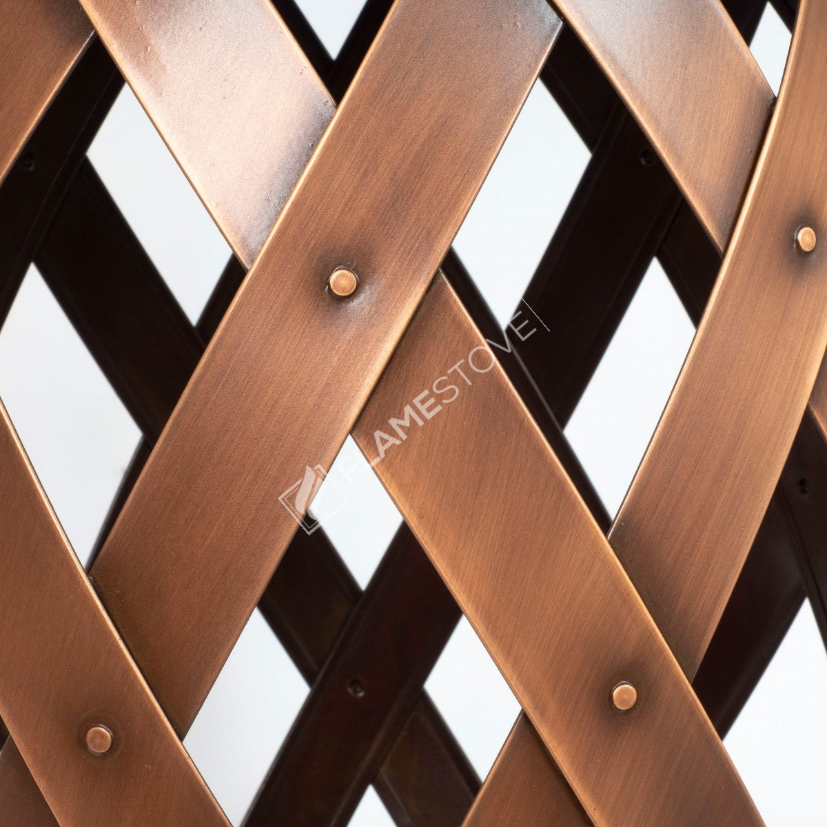 Wooden Indoor wood bucket mesh | aesthetic and functional Design | 35x35x52 cm