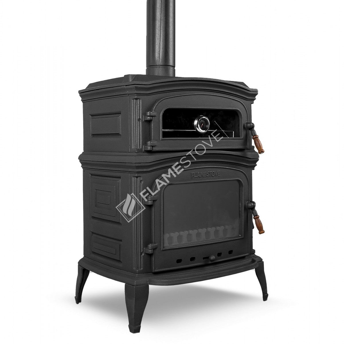 Altar Side Of The Stove With A Lid On Premium Cast Furnaces | High Efficiency Wood & Coal Stove, Double Combustion, Energy Class A