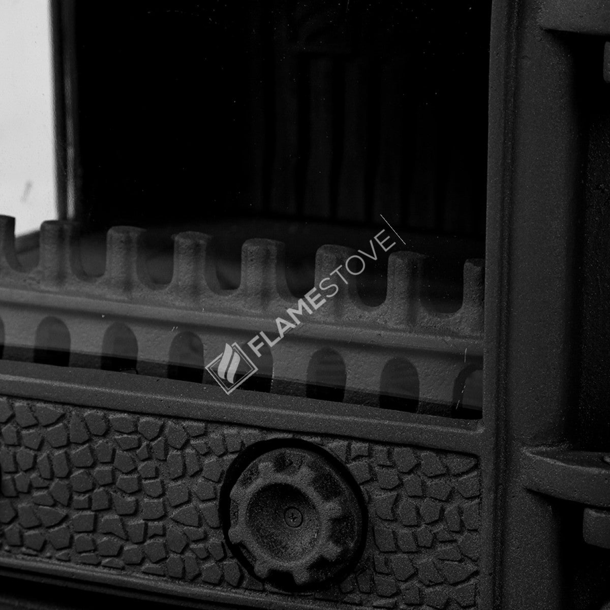 Stove glass stove with 3 Sirius maxi side with the lid casting | high efficiency Wood & coal stove, Schott Robax glass, double-Fired, kW 18.21