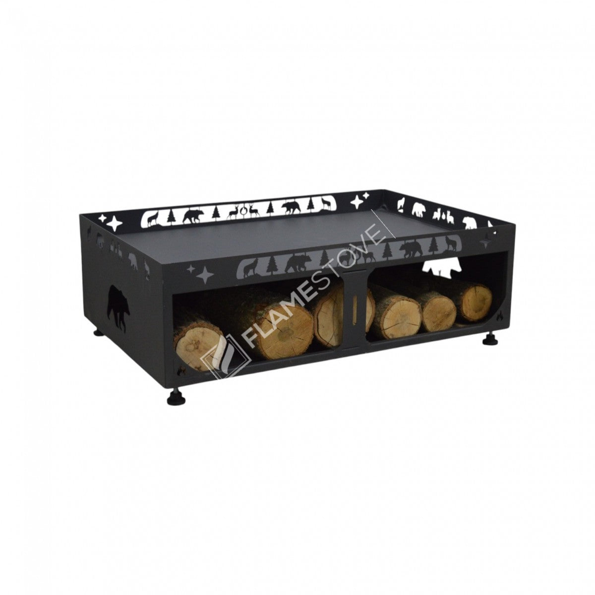 Patterned Nature 60cm x 90cm stove a wood base reservoir