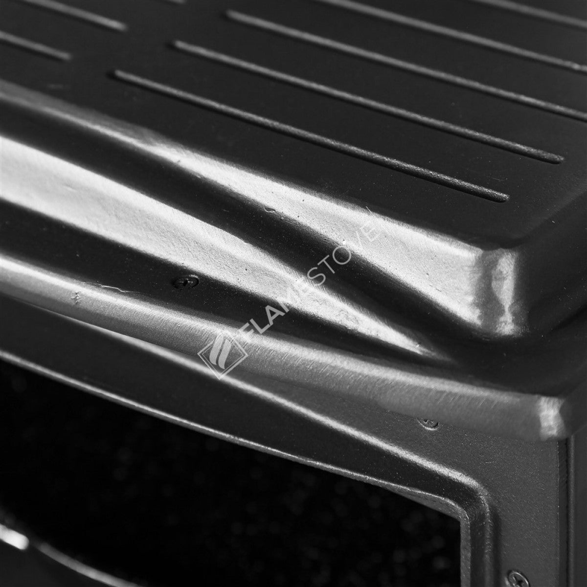 Gourmet stove stove stove flame with a lid cast with side Lodi | a-class, double-fired, Schott Robax Glass, 8 kW