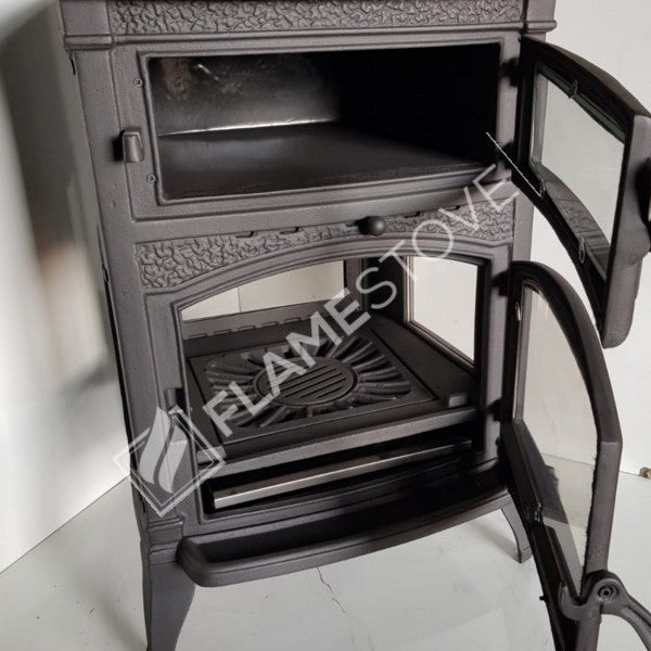 4 2 Sirius maxi casting glass stove furnaces | high efficiency Wood & coal stove, Schott Robax Glass, rear air Balance system, 15 kW