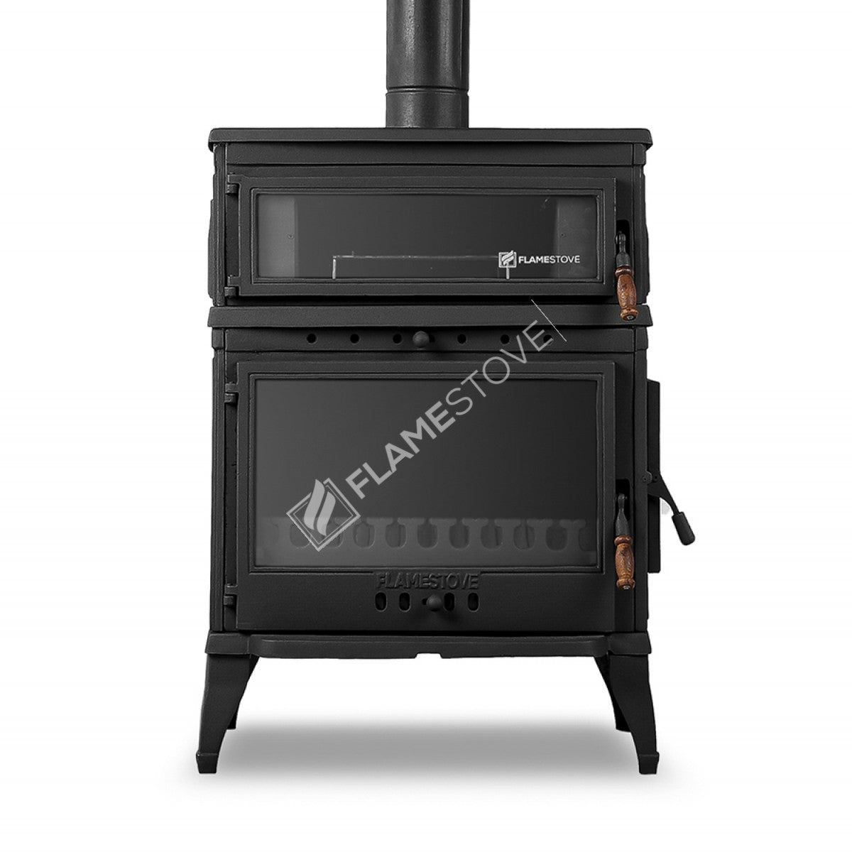 The Side Cover Casting With High Efficiency Wood & Coal Stove - Retro Lux, Enamel Stove