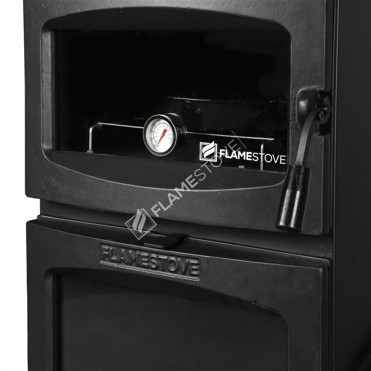 Gourmet stove stove stove flame with a lid cast with side Lodi | a-class, double-fired, Schott Robax Glass, 8 kW