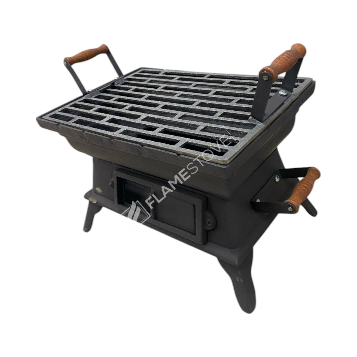 Small Square Wooden Grill Cast