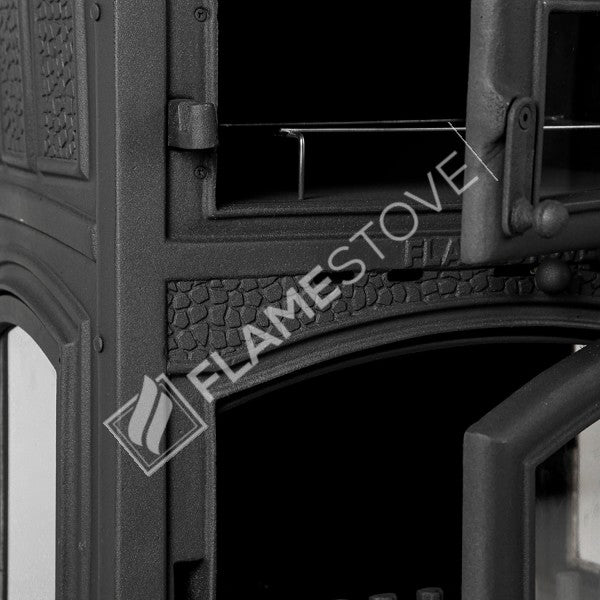 Sirius Maxi Stove Glass Casting 3 furnaces | high efficiency Wood & coal stove, Schott Robax Glass, rear air Balance System, kW 18.21