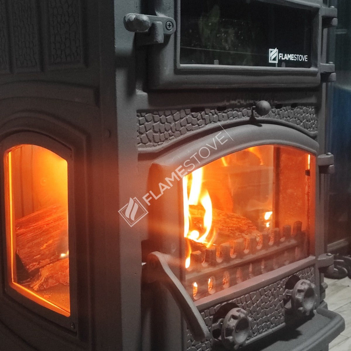 Casting glass Stove Style Maxi Odunluklu Sirius 3 furnaces | high efficiency Wood & coal stove, Schott Robax Glass, kW 18.21