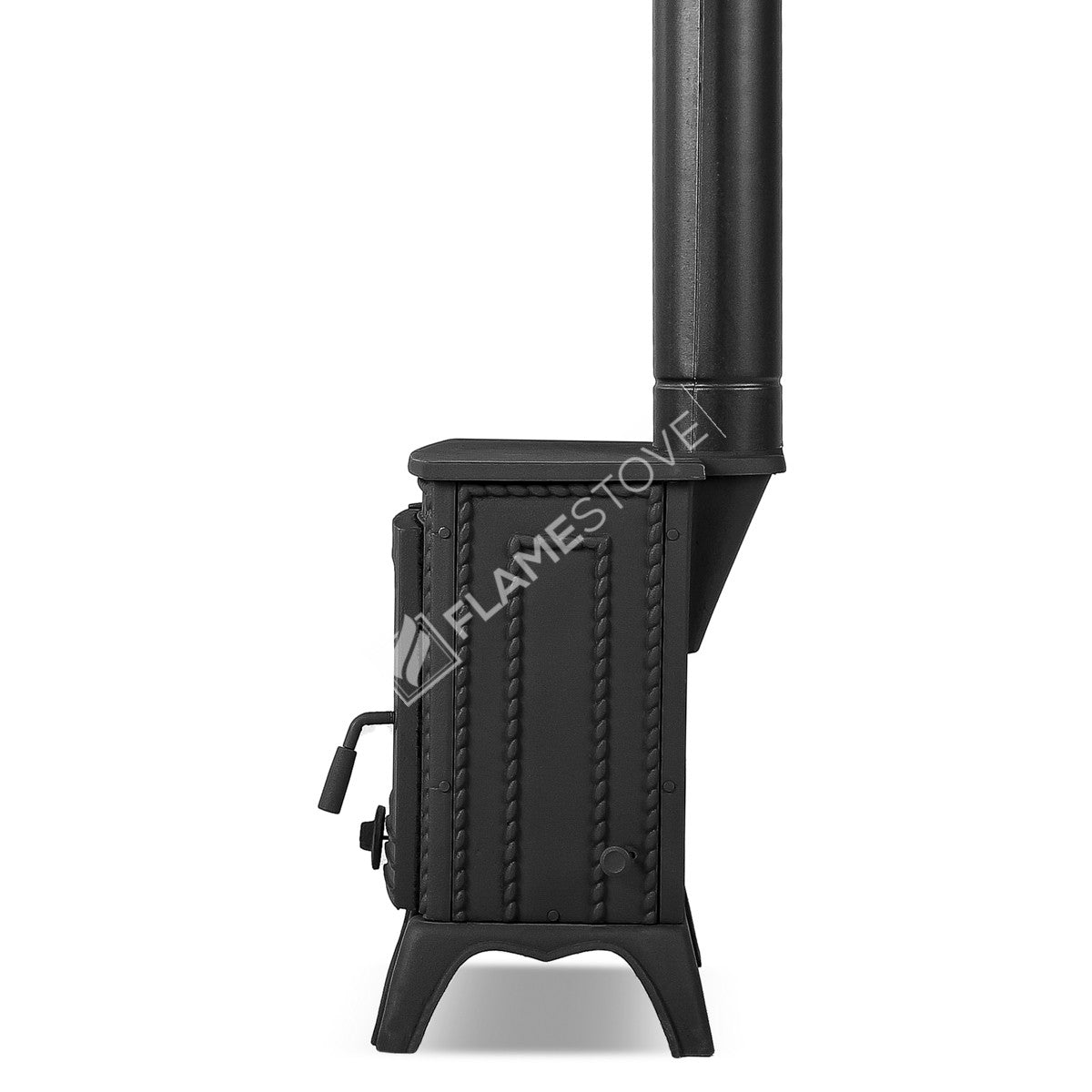 Minor high-strength cast iron stove | high efficiency Wood & coal stove, Schott Robax Glass, 50 m2 Heating