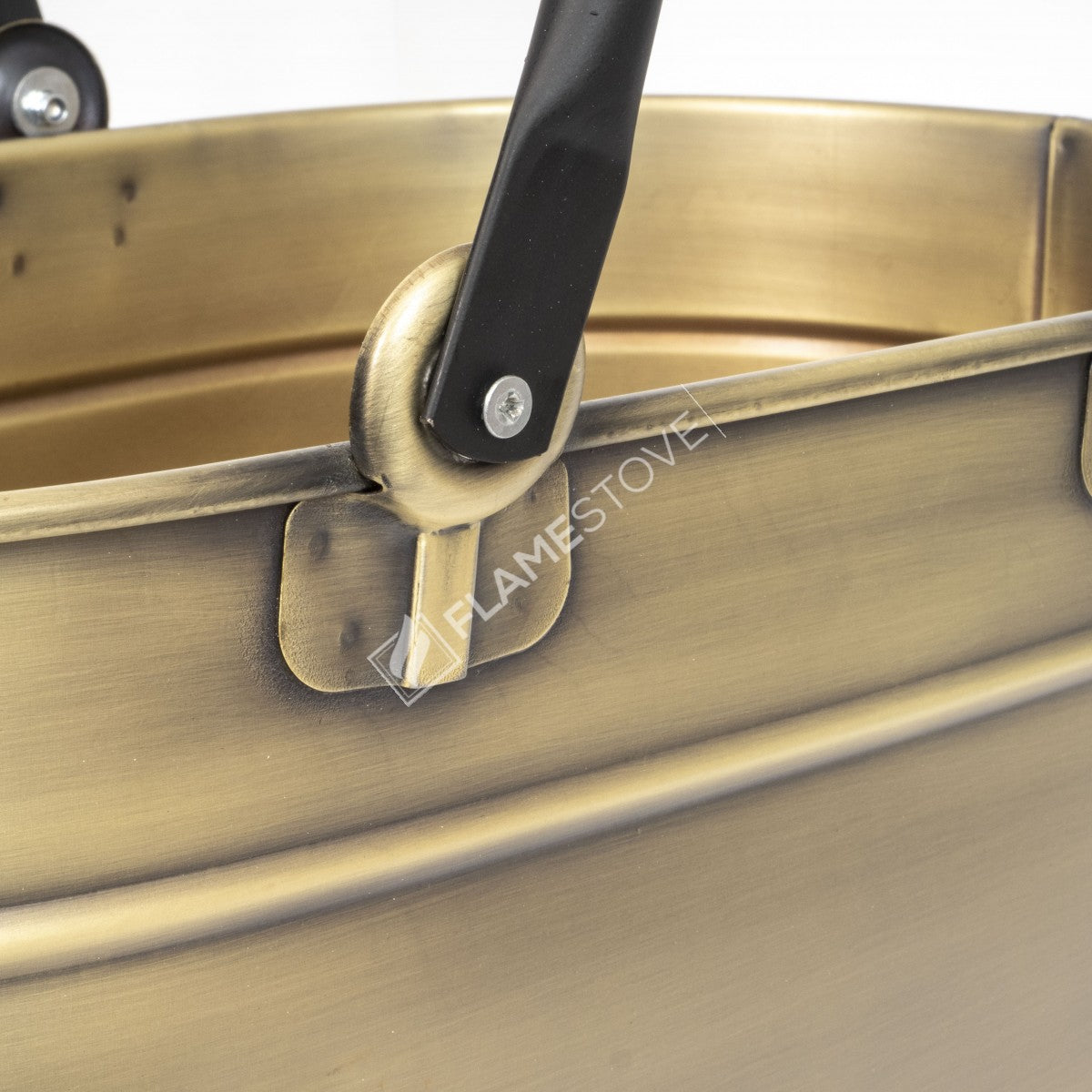 Oval bucket with wood handles double pipe | stylish design and durable construction | CM 55x31x29