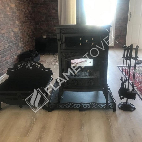 4 2 Sirius maxi casting glass stove furnaces | high efficiency Wood & coal stove, Schott Robax Glass, rear air Balance system, 15 kW