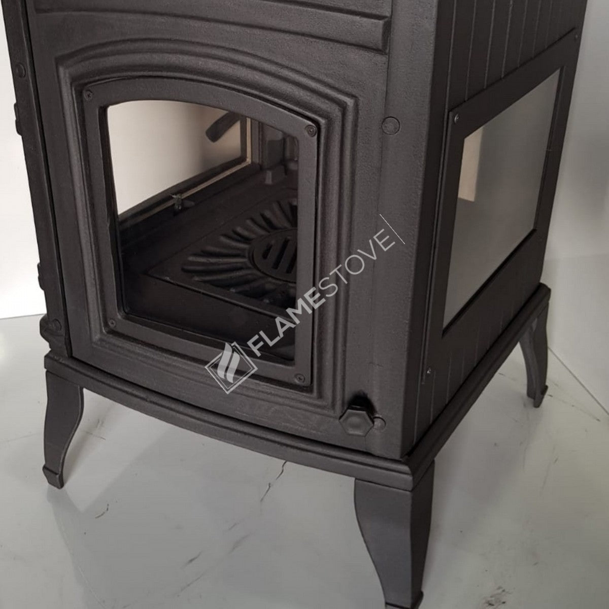 4 2 Sirius maxi casting glass stove furnaces | high efficiency Wood & coal stove, Schott Robax Glass, rear air Balance system, 15 kW