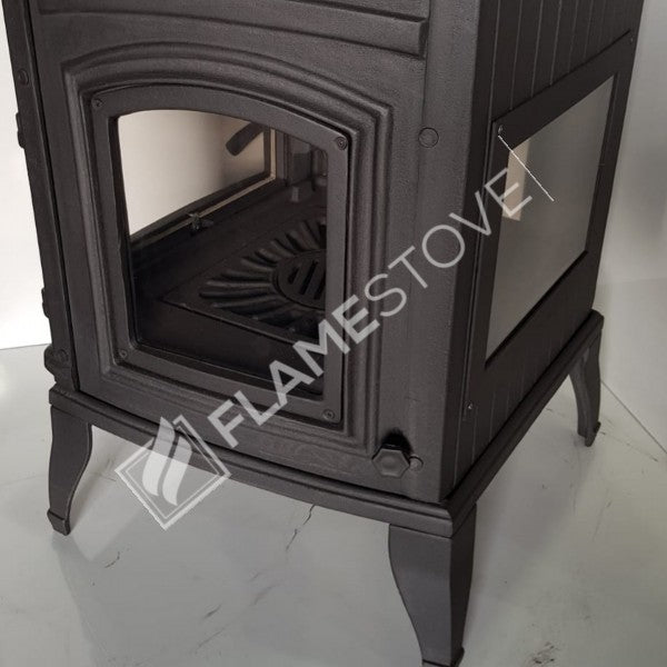 4 2 Sirius maxi casting glass stove furnaces | high efficiency Wood & coal stove, Schott Robax Glass, rear air Balance system, 15 kW