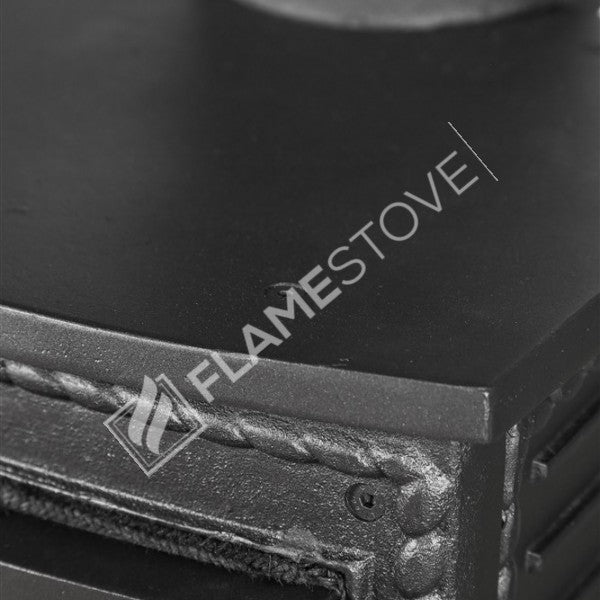 Lux stove cast iron stove with 3 sided glass Major | high efficiency Wood & coal stove, Schott Robax glass, enamel Stove, Heating 70 m2