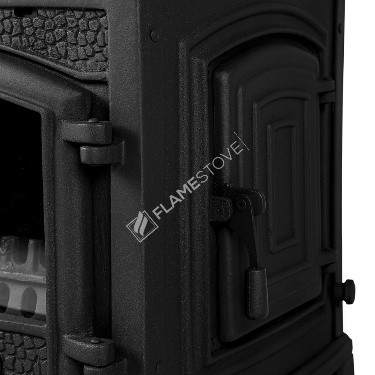 Side Of The Star Sirius Cast Iron Stove With A Lid