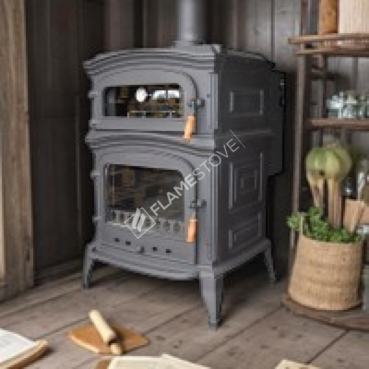 Juicy Stove Casting Furnaces Altar Premium System | Double-Fired, A Energy Rating, Side Cover, Honeycomb & Compatible With Underfloor Heating