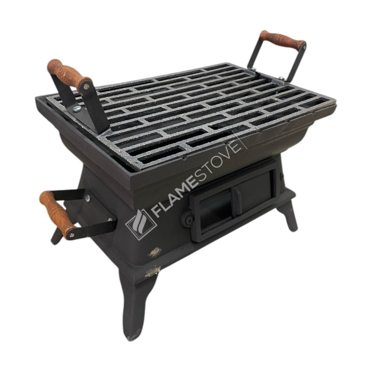 Small Square Wooden Grill Cast
