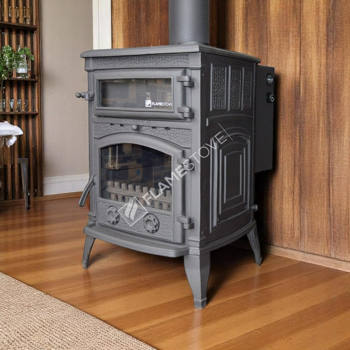 Mega Juicy Sirius the system's dual-Fired stove cast | high efficiency wood & Coal Stove, Schott Robax Glass, CE/Ecodesign 2022, 25 kW