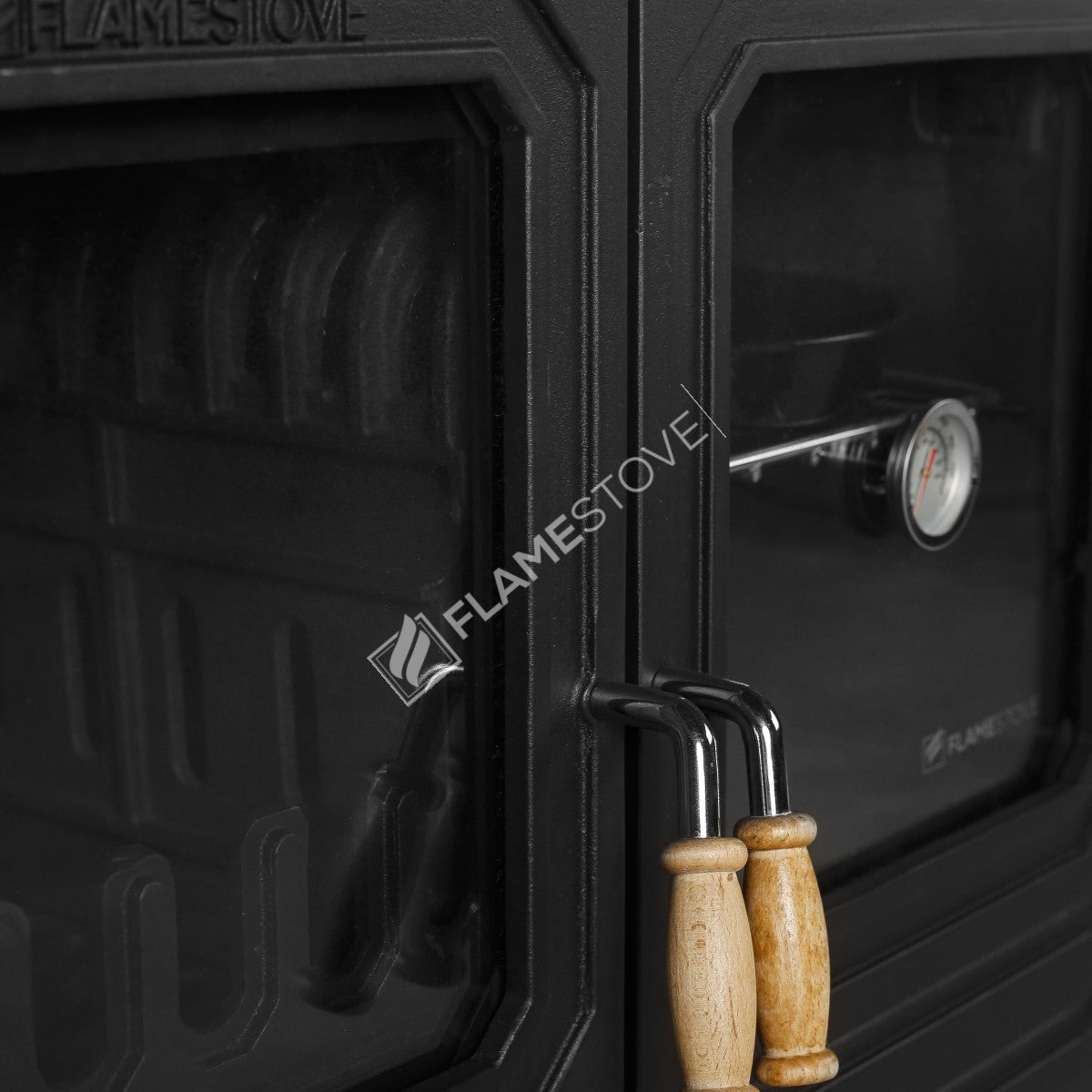 Troy Landscape Kuzineli Side Glass Stove Cast