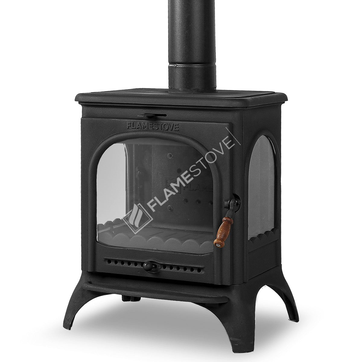 Lower the Lux 3 glass ashtray with high strength Casting Stove Modena | High Efficiency Wood & coal stove, Schott Robax Glass, shaking and an ash Discharge System 8 kW
