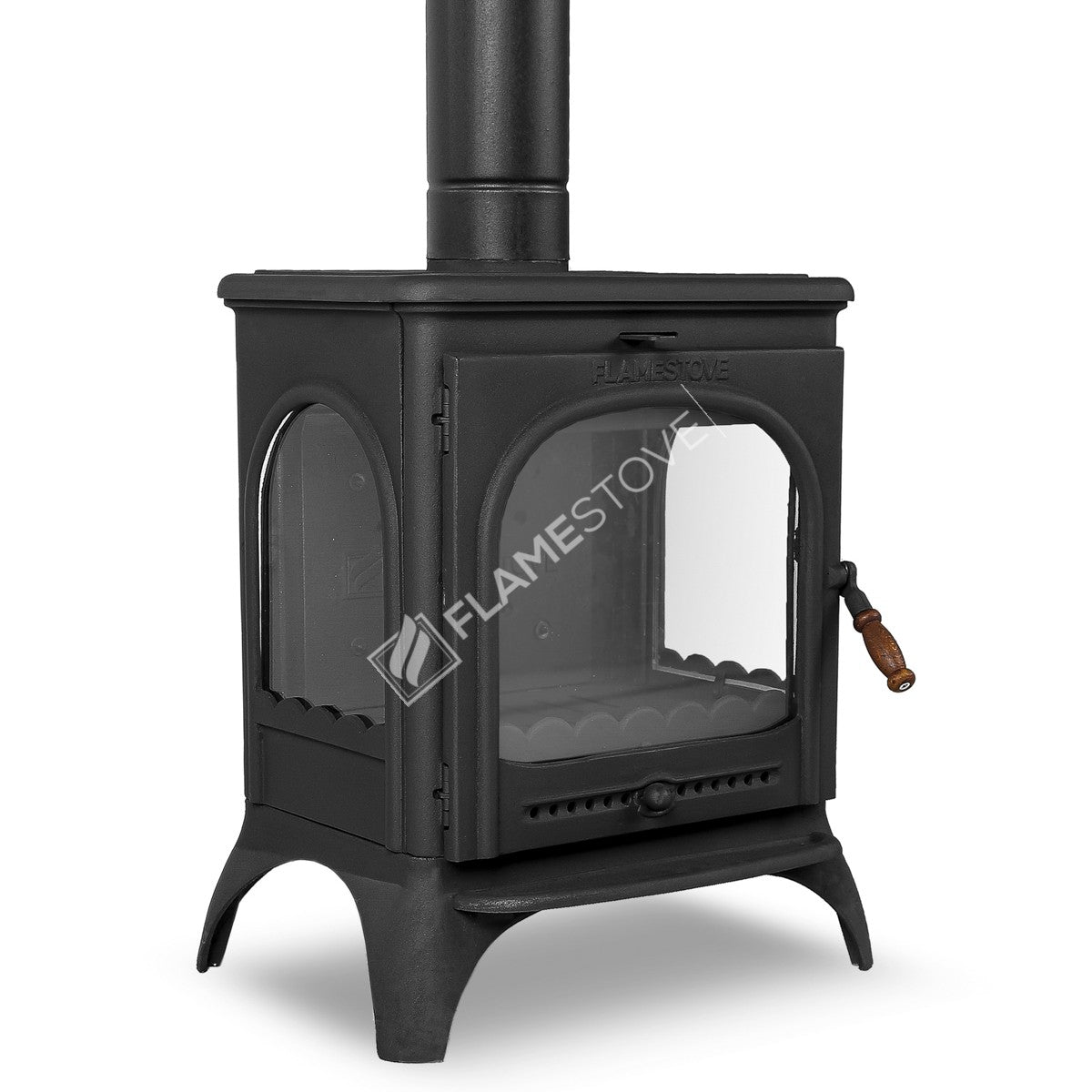 Lower the Lux 3 glass ashtray with high strength Casting Stove Modena | High Efficiency Wood & coal stove, Schott Robax Glass, shaking and an ash Discharge System 8 kW
