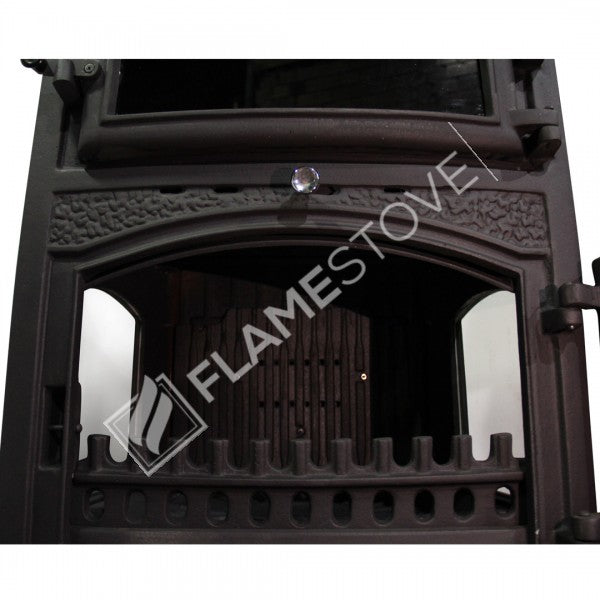 Sirius Maxi Stove Glass Casting 3 furnaces | high efficiency Wood & coal stove, Schott Robax Glass, rear air Balance System, kW 18.21