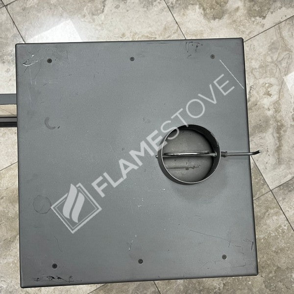 Steel Exterior Fire-Brick Stove | Schott Robax Glass, High Efficiency Solid Fuel Stove