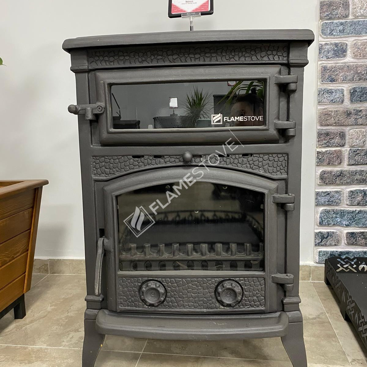 Mega Sirius Stove casting furnaces | high efficiency Wood & coal stove, Schott Robax Glass, rear air Balance System, 18 kW