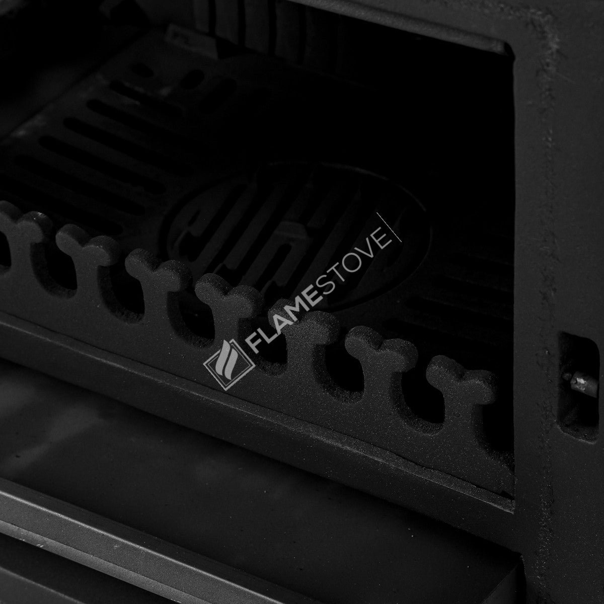 Retro Stove with the lid Lux 3 side Glass Casting | high efficiency Wood & coal stove, Schott Robax Glass, rear air Balance System, 10 kW