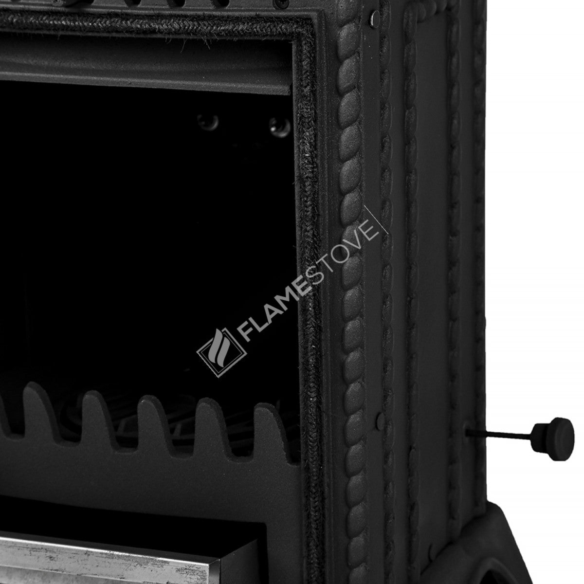 Minor high-strength cast iron stove | high efficiency Wood & coal stove, Schott Robax Glass, 50 m2 Heating