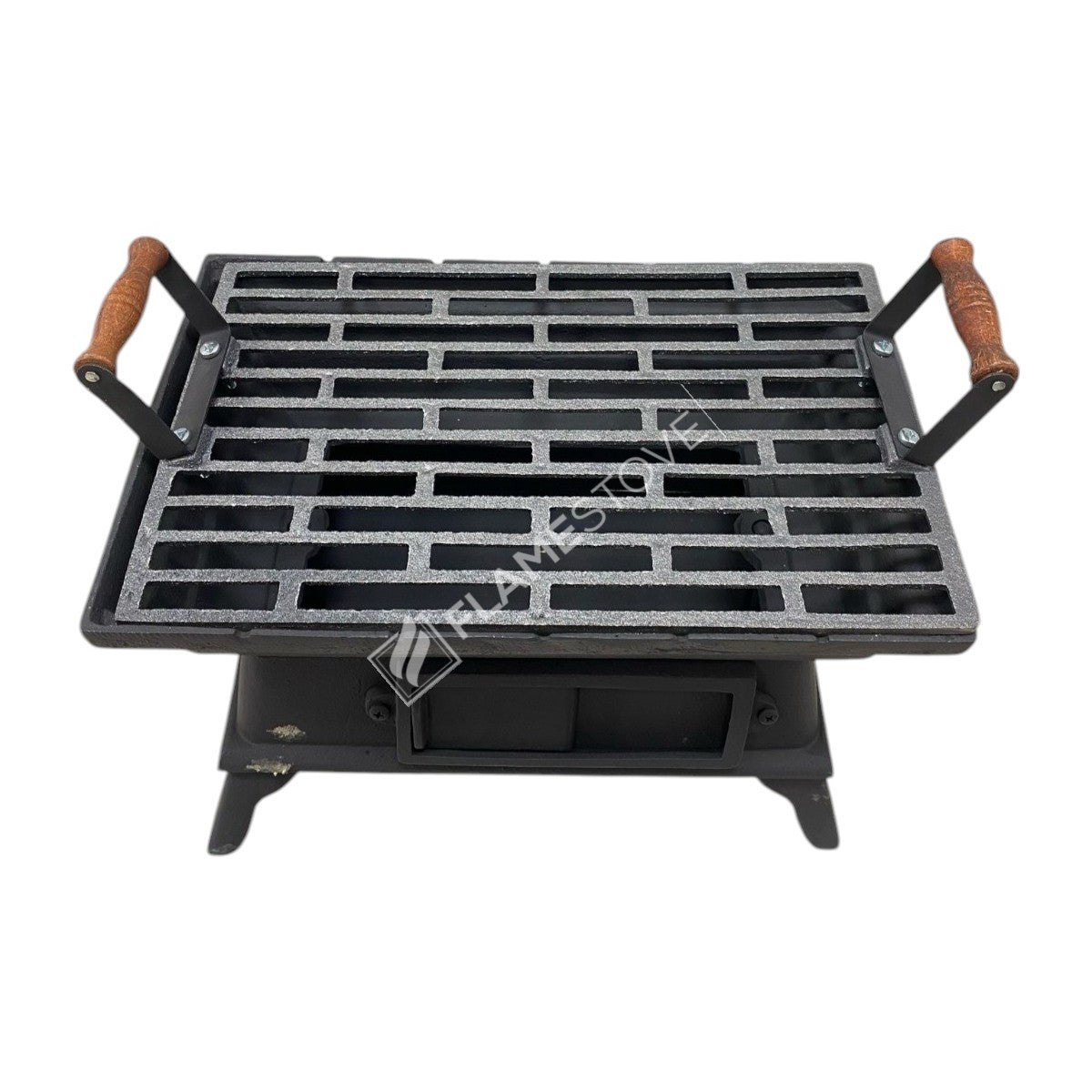 Small Square Wooden Grill Cast
