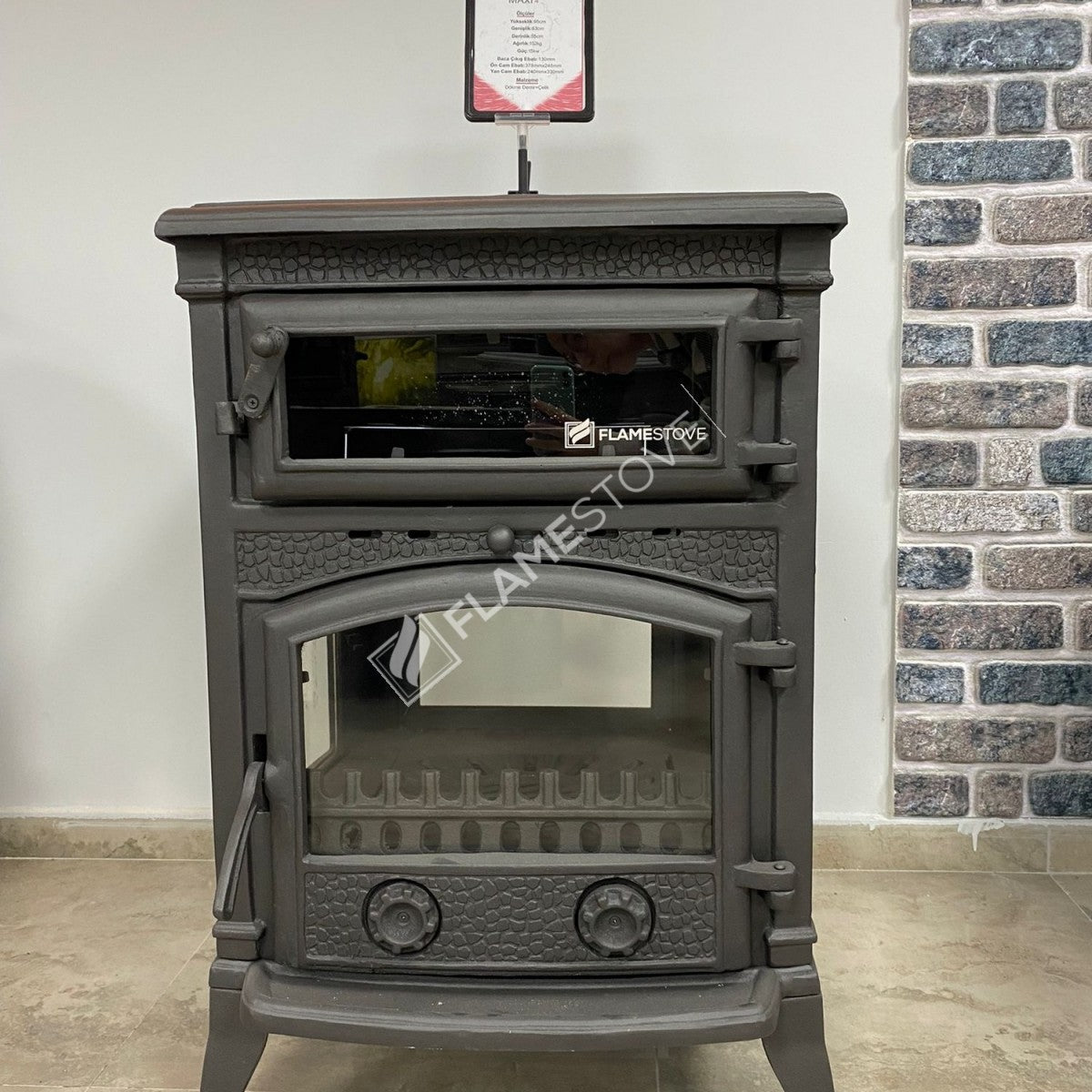 4 2 Sirius maxi casting glass stove furnaces | high efficiency Wood & coal stove, Schott Robax Glass, rear air Balance system, 15 kW