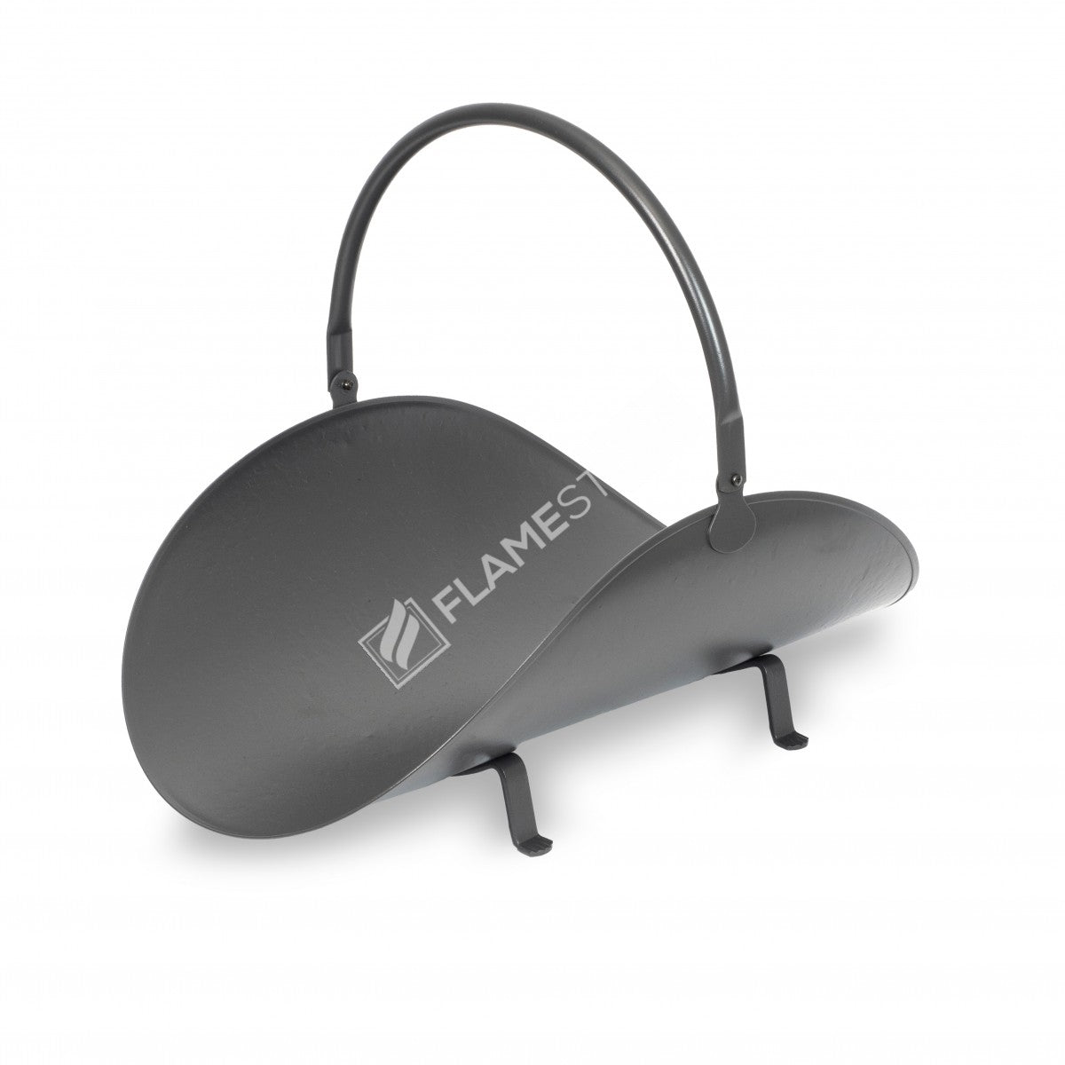 Wood bucket with handles Oval pipe | apartment fireplaces and Bucket | 59x40x20 cm | elegant and ergonomic