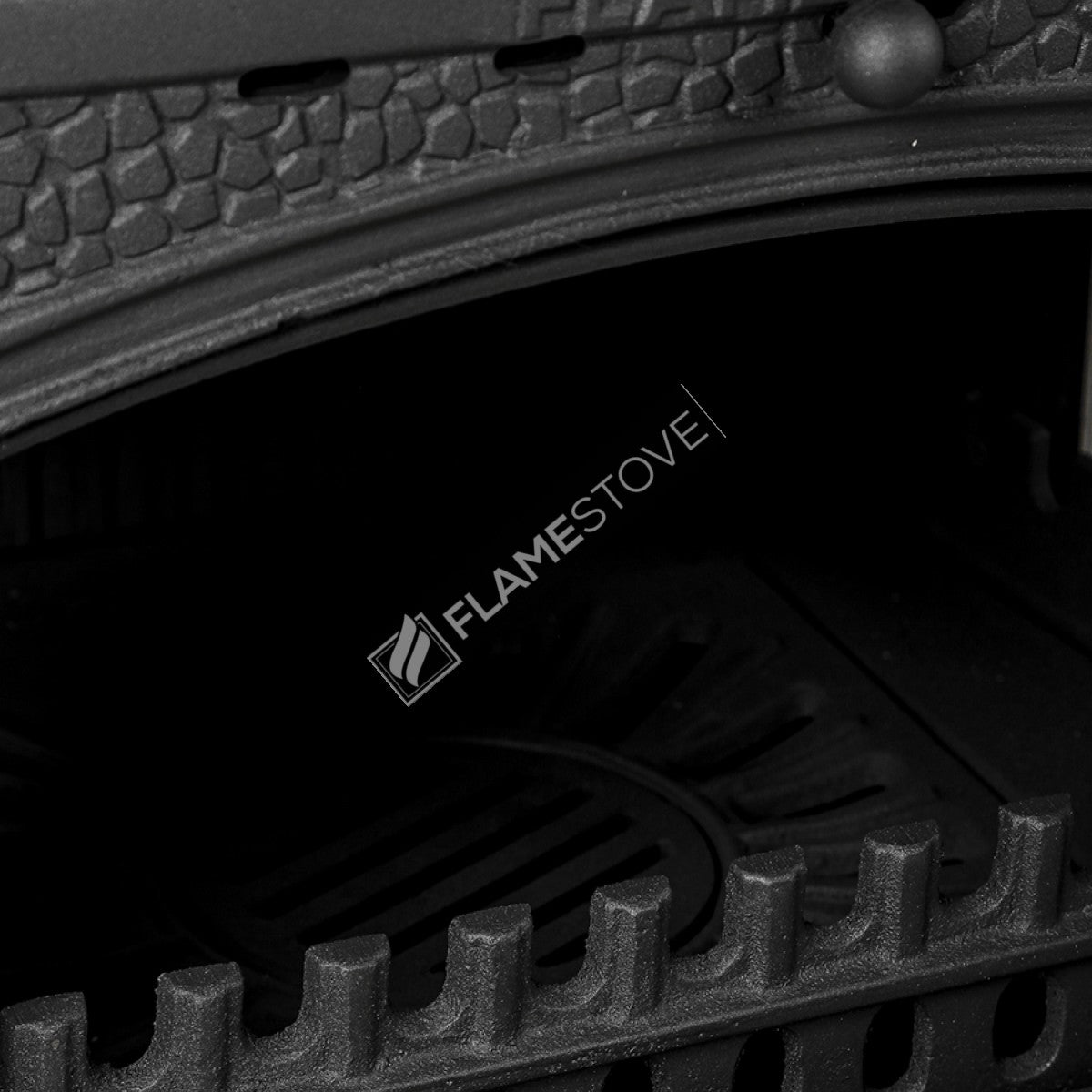 Side Of The Star Sirius Cast Iron Stove With A Lid