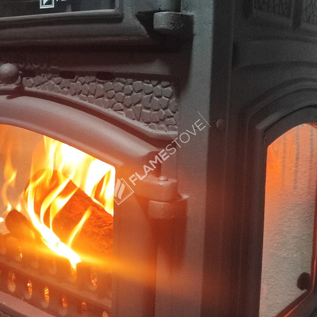 Casting glass Stove Style Maxi Odunluklu Sirius 3 furnaces | high efficiency Wood & coal stove, Schott Robax Glass, kW 18.21