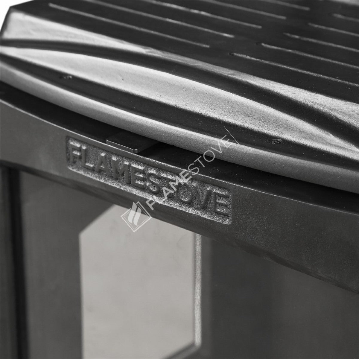 Three Glazed side loading Lodi Flame Stove Fireplace, Stove | high efficiency wood &amp; coal stove, double Combustion, Class A, Schott Robax Glass, 5 kW