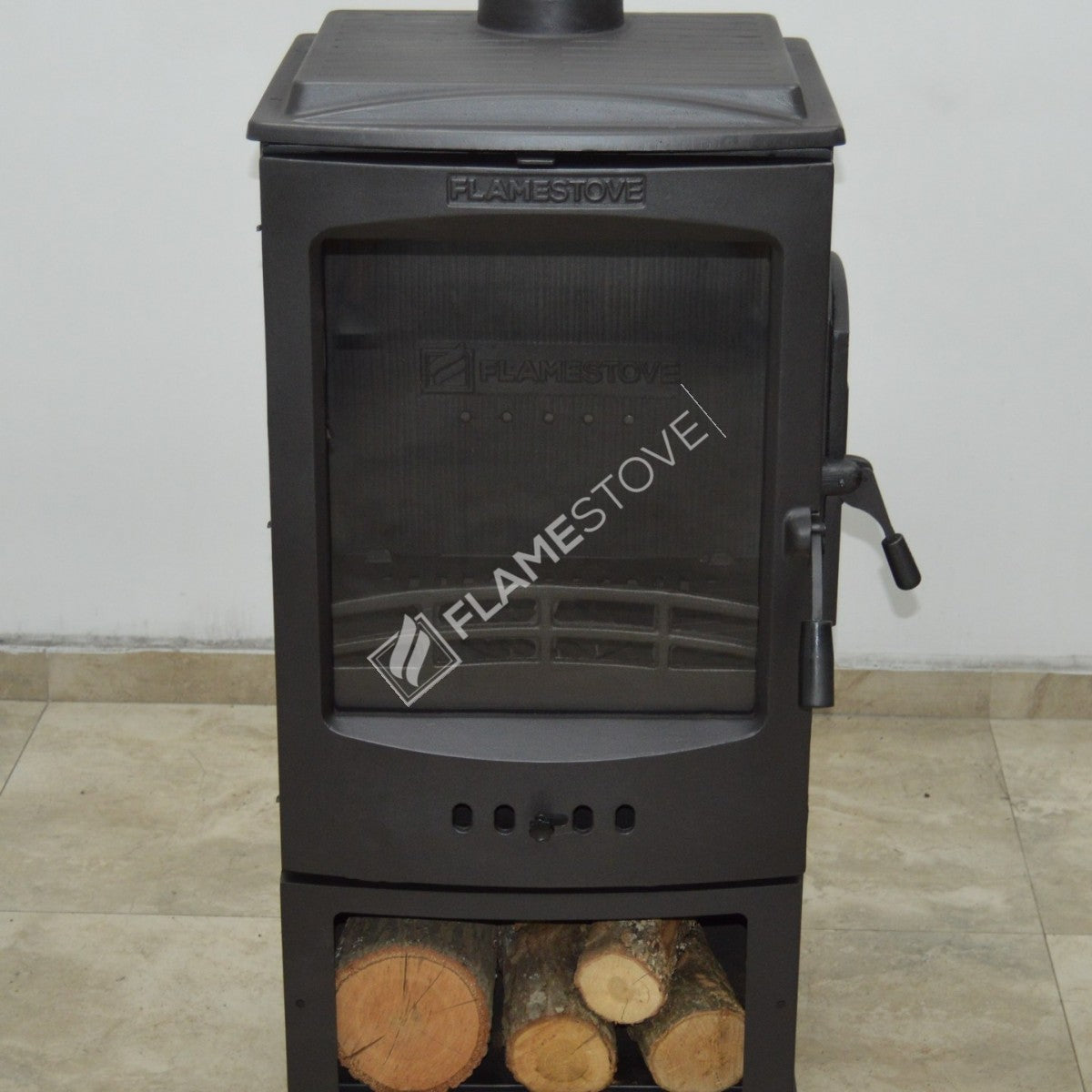 Lodi Flame Stove Side-Loading Odunluklu Fireplace Stove | High Efficiency Wood & Coal Stove, Double Combustion, Class A, Schott Robax Glass
