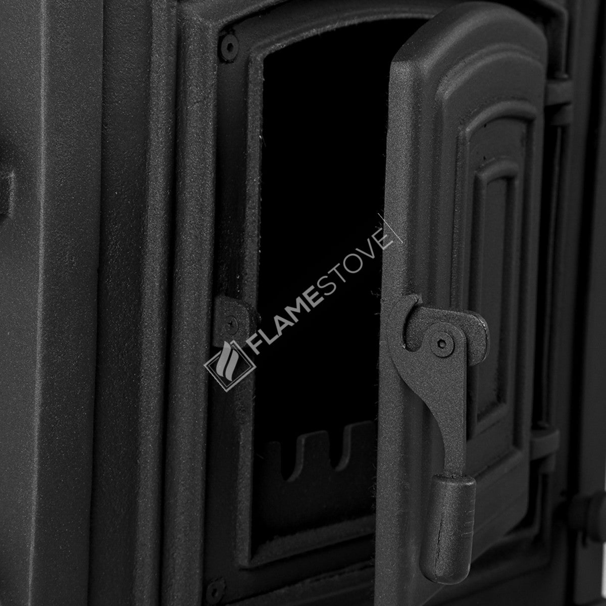 Side Of The Star Sirius Cast Iron Stove With A Lid