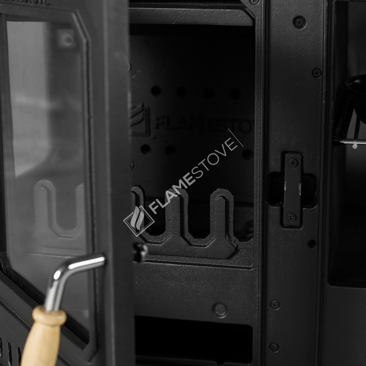 Troy Landscape Kuzineli Side Glass Stove Cast