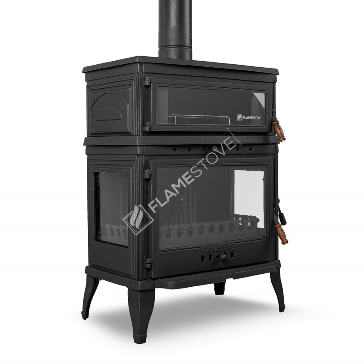 The Side Cover Casting With High Efficiency Wood & Coal Stove - Retro Lux, Enamel Stove