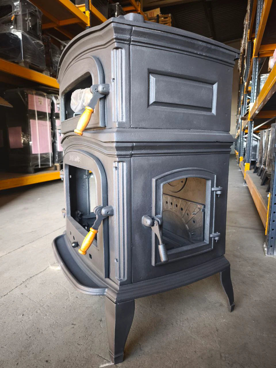 FS-034-YKAK Flame Stove ALTARA LUX PREMIUM CAST IRON STOVE WITH