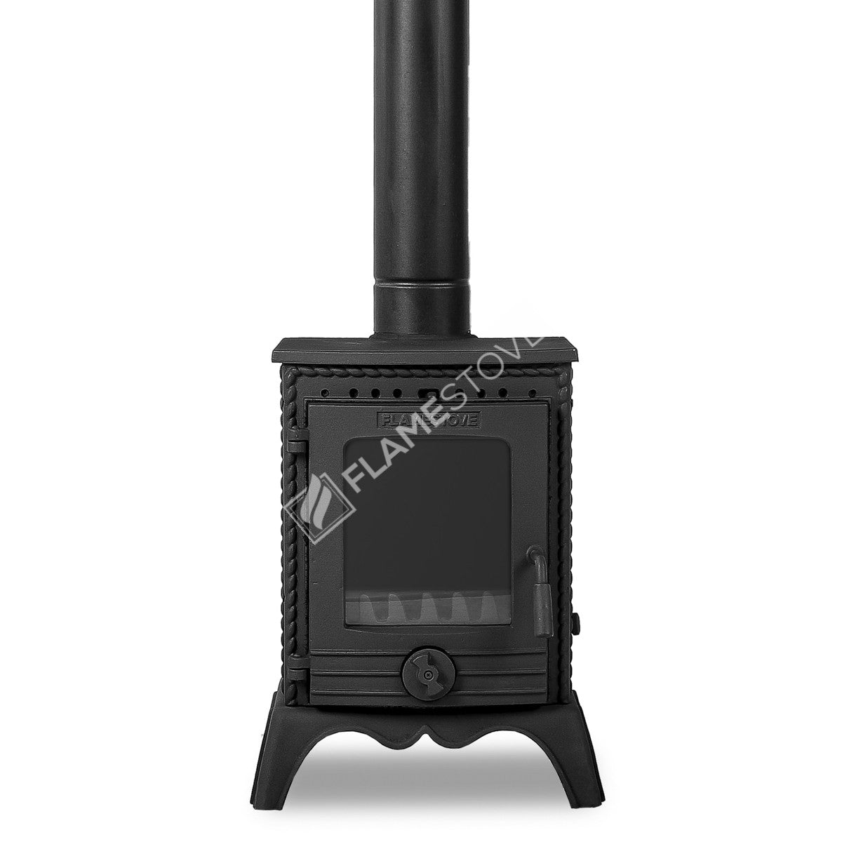 Minor Lux 3-Sided double glass-fired stove cast | high efficiency wood & Coal Stove, Class A, Schott Robax Glass, 50 m2 Heating