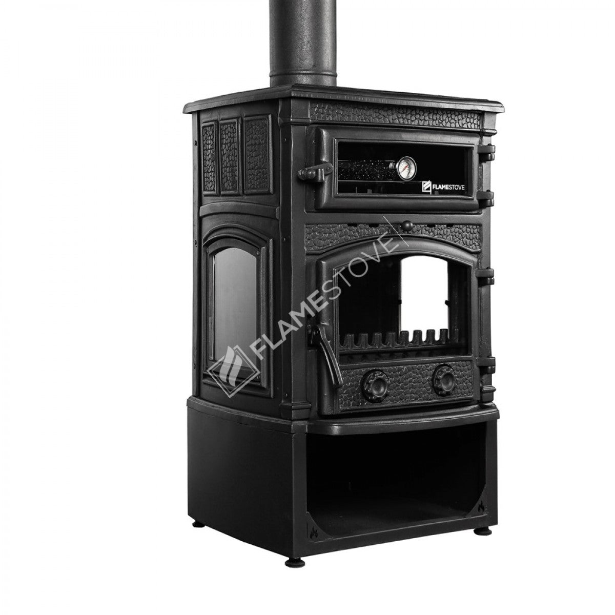Casting glass Stove Style Maxi Odunluklu Sirius 3 furnaces | high efficiency Wood & coal stove, Schott Robax Glass, kW 18.21